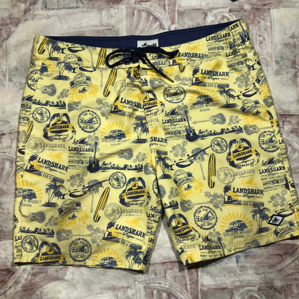 Yellow Swim Shorts for Men